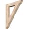 Ekena Millwork Traditional Traditional Smooth Bracket, Douglas Fir, 5 1/2"W x 38"D x 46"H BKT06X38X46TRA01SDF - alternate 1